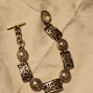 Elegant Gold and Silver Bracelet